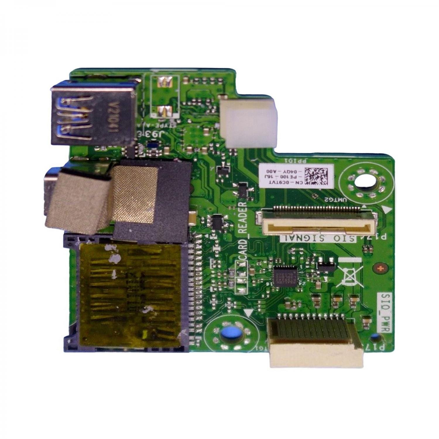 Dell OptiPlex 7780 OEM IO Daughter Circuit Board with USB / SD Card Reader P/N C9TVT, 0C9TVT